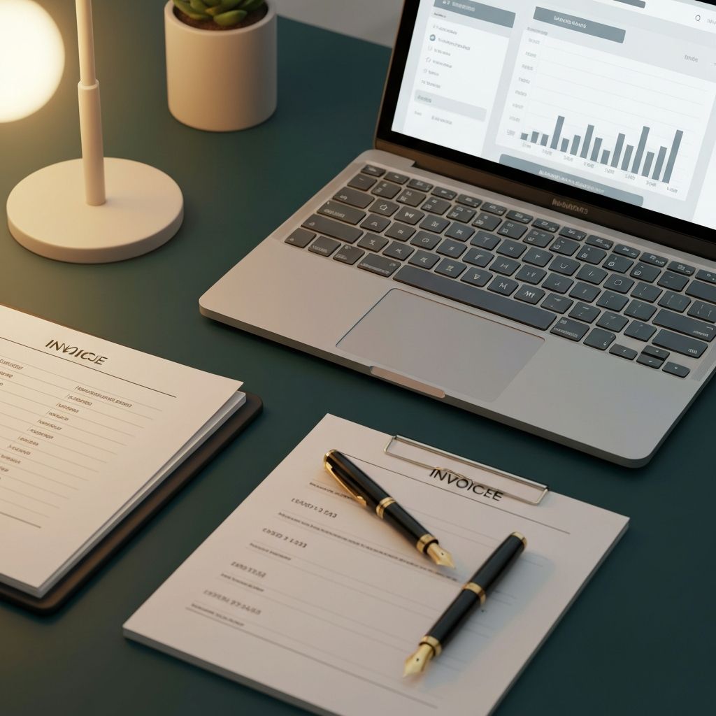 Modern digital ledger workspace